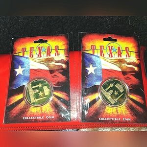 2 New Texas Commemorative Coins